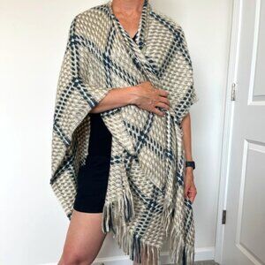 Vince Camuto Plaid Wrap  – One Size
